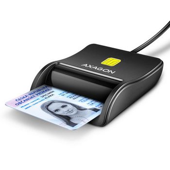 AXAGON CRE-SM3N USB Smart Card FlatReader CRE-SM3N