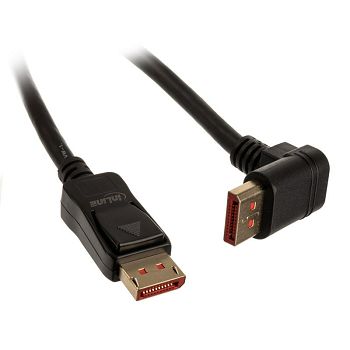 InLine 8K (UHD-2) DisplayPort Kabel, nach oben gewinkelt, schwarz - 2m 17152O