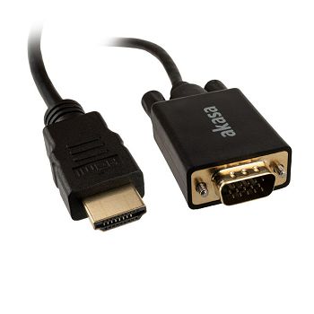 Akasa HDMI to VGA Adapter Kabel AK-CBHD26-20BK
