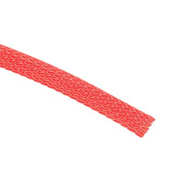 Techflex Flexo PET Sleeve 6mm - red, 1m PTN0.25-RD