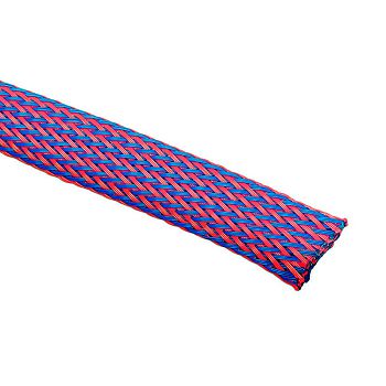 Techflex Flexo PET Sleeve 13mm - blue/red, 1m PTNO.50-SH