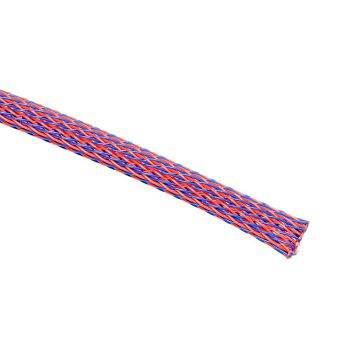 Techflex Flexo PET Sleeve 6mm - blue/red, 1m PTNO.25-SH