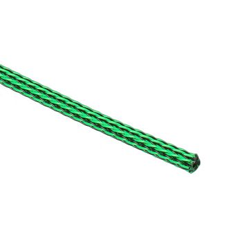 Techflex Flexo PET Sleeve 3mm - green/black, 1m PTNO.13-OG