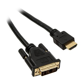 InLine HDMI zu DVI Adapter Kabel High Speed, schwarz - 1,5m 17664P