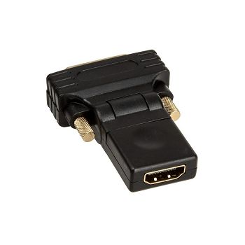 InLine HDMI-DVI Adapter, HDMI Buchse auf DVI Stecker, flexibler Winkel 17660W