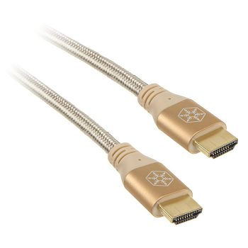 SilverStone SST-CPH01G-1800 HDMI 2.0b Kabel, 1,80m - gold SST-CPH01G-1800