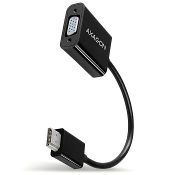 AXAGON RVH-VGN, HDMI auf VGA Reduction / Adapter, WUXGA - schwarz RVH-VGN