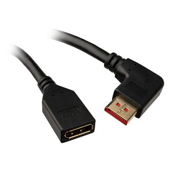 InLine DisplayPort Adapterkabel, 8K4K, links gewinkelt - 0,15m 17159L