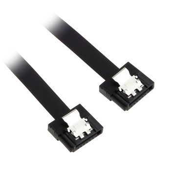 Akasa Proslim SATA 3 Kabel 15cm gerade - schwarz AK-CBSA05-15BK