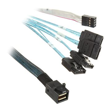 SilverStone SST-CPS05 Mini-SAS zu SATA 7-Pin Kabel - 50 cm SST-CPS05