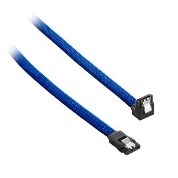 CableMod ModMesh Right Angle SATA 3 Cable 30cm - blau CM-CAB-RSAT-N30KB-R