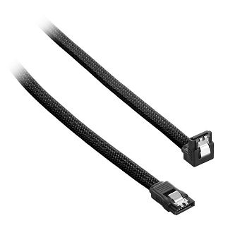 CableMod ModMesh Right Angle SATA 3 Cable 30cm - schwarz CM-CAB-RSAT-N30KK-R