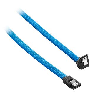 CableMod ModMesh Right Angle SATA 3 Cable 30cm - hellblau CM-CAB-RSAT-N30KLB-R