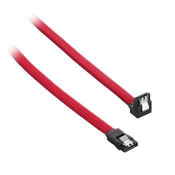 CableMod ModMesh Right Angle SATA 3 Cable 30cm - rot CM-CAB-RSAT-N30KR-R