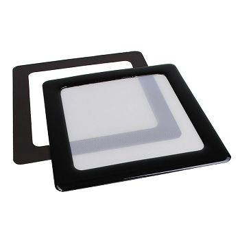 DEMCiflex Staubfilter 80mm, quadratisch - schwarz/weiß DF0430