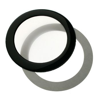 DEMCiflex Staubfilter 80mm, rund - schwarz/weiß 80mm Round