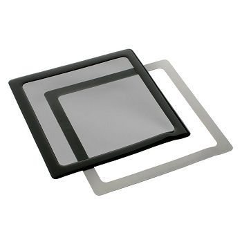 DEMCiflex Staubfilter 230mm, quadratisch - schwarz/schwarz DF0010