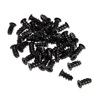 InLine fan screws 50 pieces - black 33371D