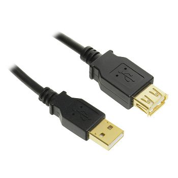 InLine USB 2.0 Verlängerung, vergoldete Kontakte - 1m 34610S