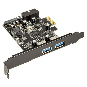 SilverStone SST-EC04-E PCIe-Karte für 2 int./ext. USB-3.0-Ports SST-EC04-E