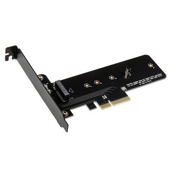Akasa M.2 X4 PCI-E adapter card - black PCB AK-PCCM2P-01
