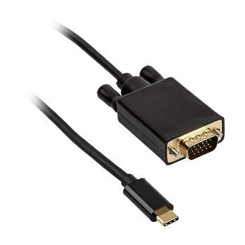 Akasa Type C adapter cable to VGA - black AK-CBCA17-18BK