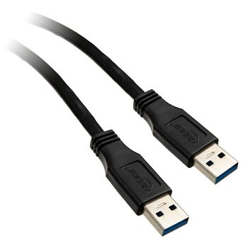 InLine USB 3.0 Kabel, A auf A, schwarz - 0,3m 35203