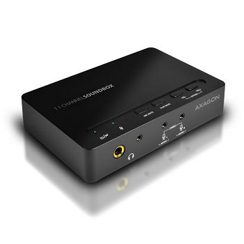 AXAGON ADA-71 Soundbox, USB 2.0 Soundkarte, 7.1, SPDIF ADA-71