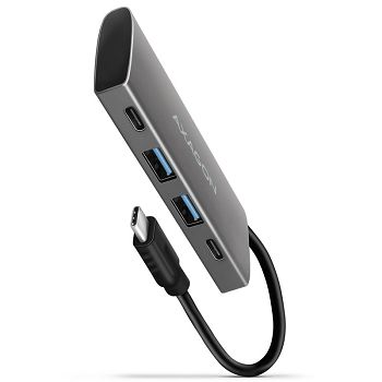 AXAGON HMC-4G2 Multiport-Hub, USB 3.1, 2x USB-A, 2x USB-C HMC-4G2