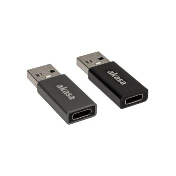 Akasa Typ A auf Typ C USB-Adapter - 2 Stück AK-CBUB61-KT02