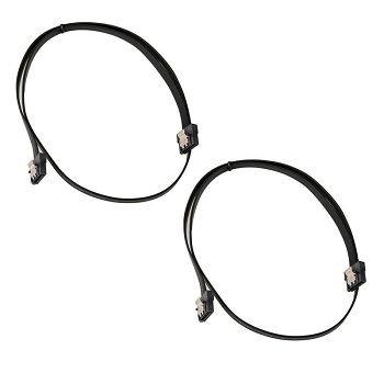 Akasa SATA-Kabel 6 GB/s, 50 cm - 2 Stück AK-CBSA05-BKT2