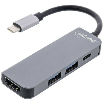 InLine Multifunktions-Hub USB 3.2, 1x USB-C, 2x USB-A, HDMI, 33271H