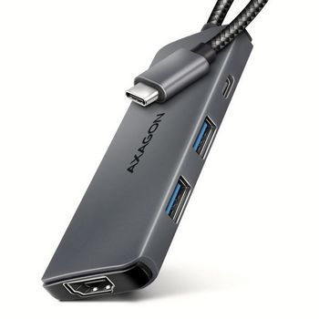 AXAGON HMC-5H8K 2x USB-A, 1x USB-C, 8K HDMI, USB 3.2 Gen 1 hub, PD 100W, 15cm USB-C cable-HMC-5H8K