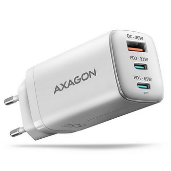AXAGON ACU-DPQ65W 1x USB-A / 2x USB-C, PD 3.0 / QC4+ / PPS, 65W, white ACU-DPQ65W
