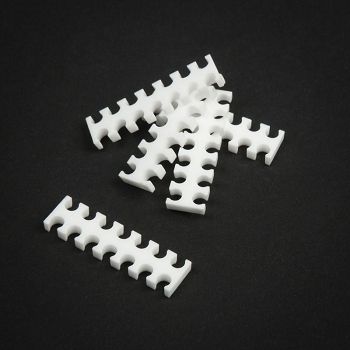 King Mod Service 14-Slot Kabelkamm 4mm groß - weiß - 5er Set ZUUV-135