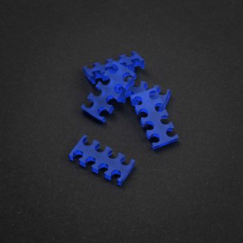 King Mod Service 8-Slot Kabelkamm 3mm klein - blau - 5er Set ZUUV-186