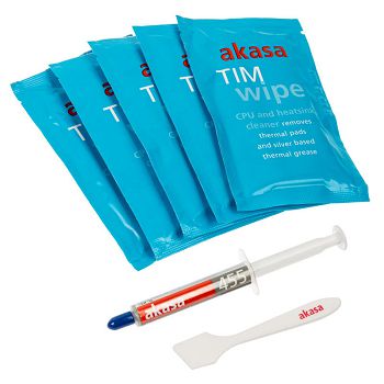 Akasa TIM Wipe Kit cleaning wipes + thermal paste AK-TCW-03