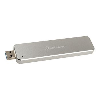 SilverStone SST-MS09S, M.2 SSD to USB-A 3.1 case, silver SST-MS09S