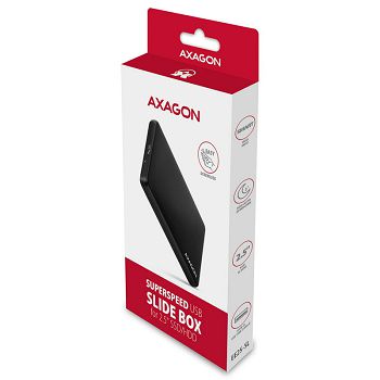 AXAGON EE25-SL externes 2,5"-Gehäuse, USB 3.0 / SATA III - USB-A, schwarz EE25-SL
