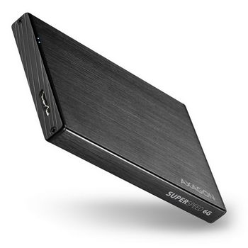 AXAGON EE25-XA6  externes 2,5"-Gehäuse, USB3.0 / SATA 6G, Aluminium - schwarz EE25-XA6