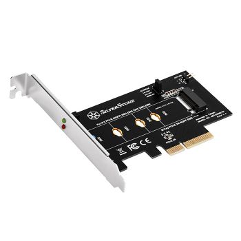 Silverstone SST-ECM21-E M.2 Adapterkarte, PCIe 4.0, 1x M-Key - Low Profile SST-ECM21-E