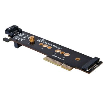 Silverstone SST-ECM28 M.2/SATA Adapterkarte, PCIe 4.0, 1x M-Key, 1x SATA SST-ECM28