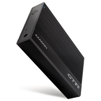 AXAGON EE35-GTR USB-C 3.2 Gen 1 - SATA 6G, 3.5" external hard drive enclosure, grooved - black EE35-GTR