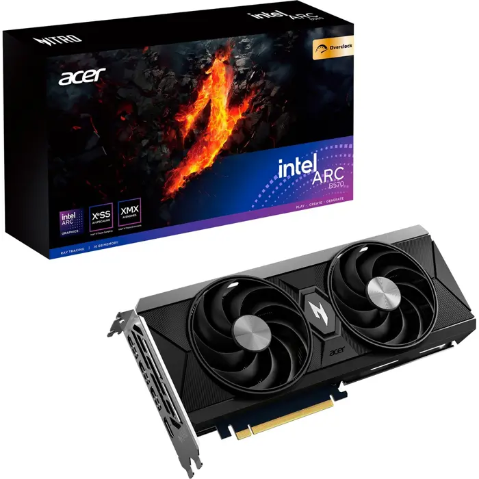 Acer Nitro Intel Arc B570 OC 10 GB, graphics card