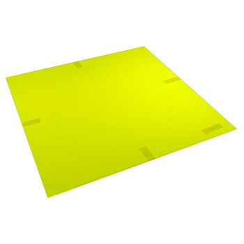 Akrilno staklo GS prozirno, fluorescentno zeleno 400x400mm 