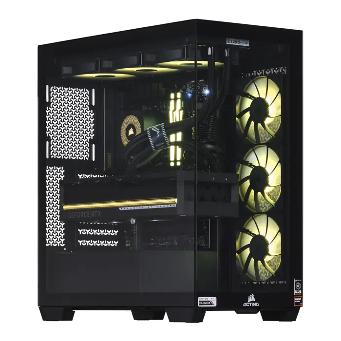 Actina 5901443412229 PC AMD Ryzen™ 7 9800X3D 64 GB DDR5-SDRAM 2 TB SSD NVIDIA GeForce RTX 5090 Midi Tower Black