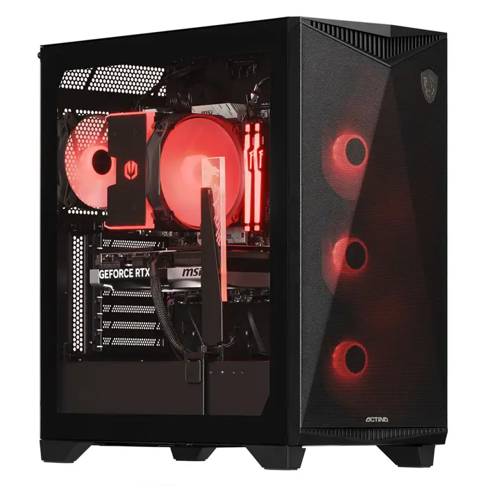 Actina 5901443416302 PC AMD Ryzen™ 7 8700F 32 GB DDR5-SDRAM 1 TB SSD NVIDIA GeForce RTX 5070 Windows 11 Home Midi Tower Black