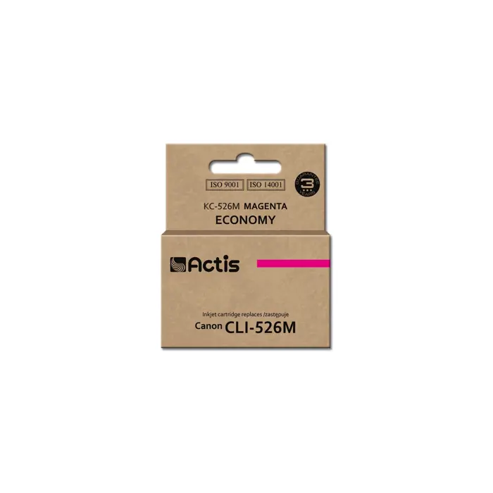 Actis KC-526M Ink Cartridge (replacement for Canon CLI-526M; Standard; 10 ml; magenta)