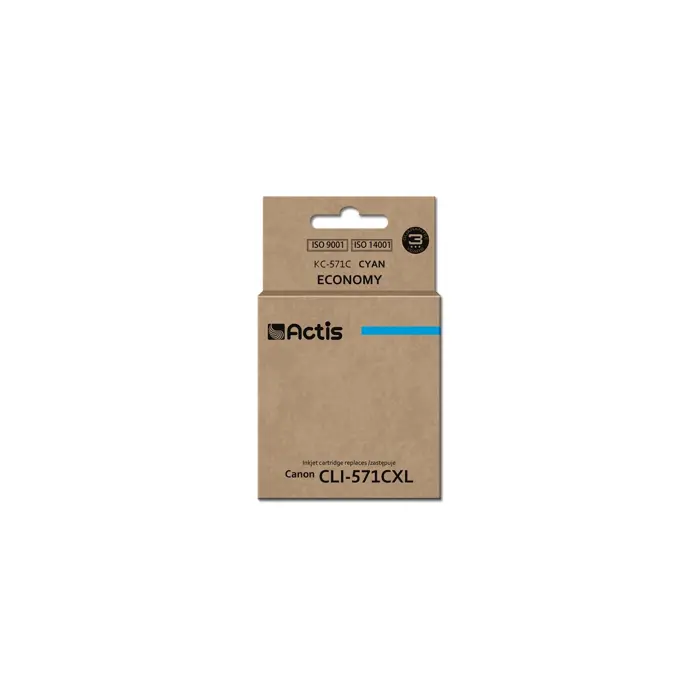 Actis KC-571C ink (replacement for Canon CLI-571C; Standard; 12 ml; cyan)