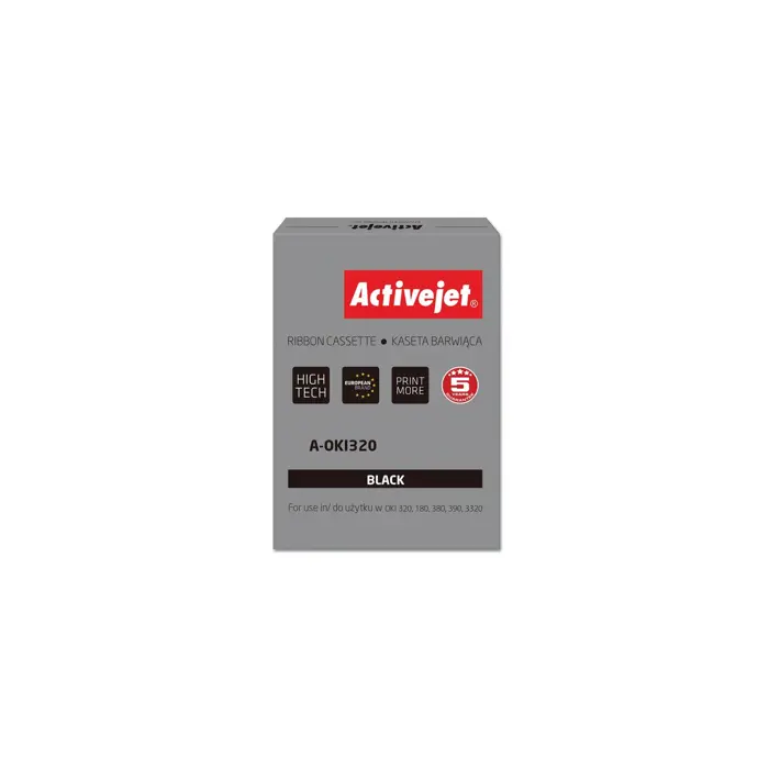 Activejet A-OKI320 Ribbon (replacement OKI 9002303; 3000000 characters; Supreme; black) 100 pieces